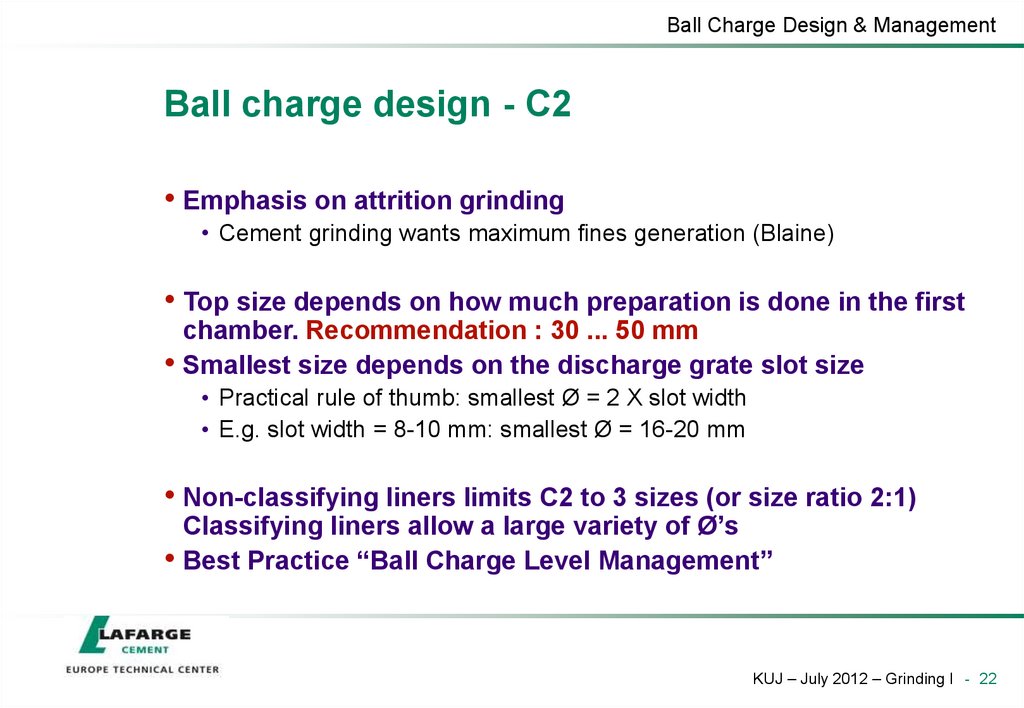 Ball charge design - C2