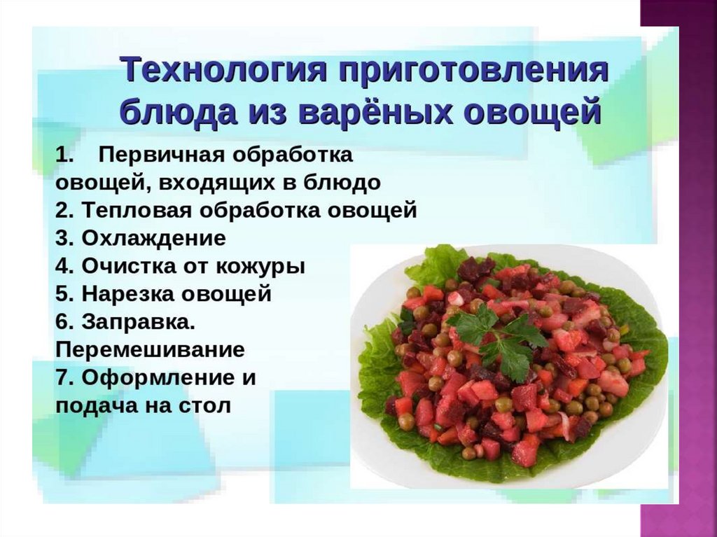 Презентация приготовление блюда