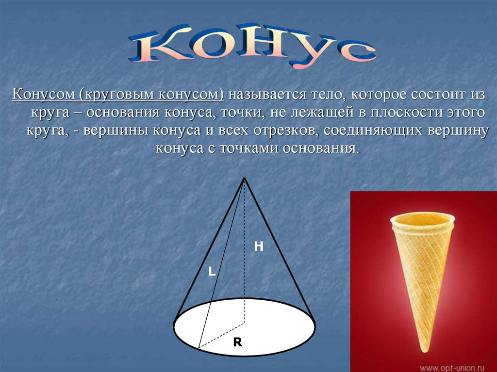 . Виды конусов - презентация онлайн