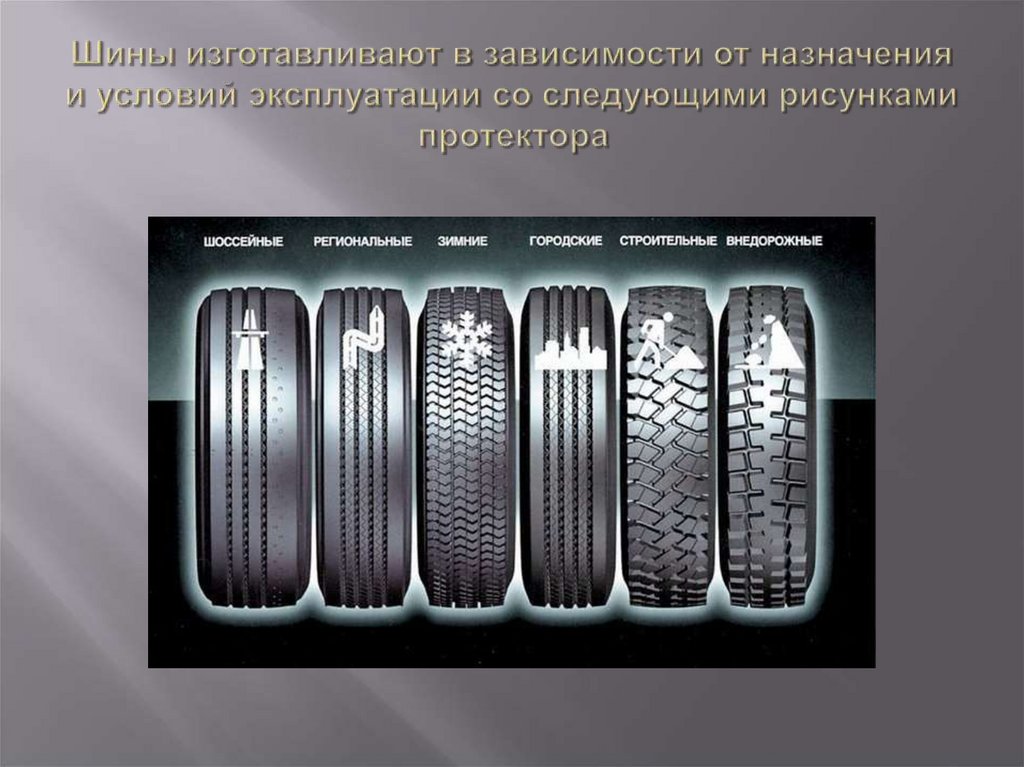 На одной оси резина с разным рисунком