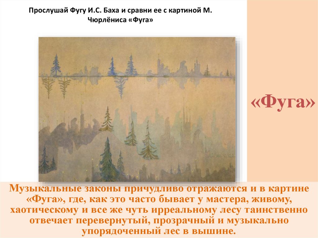 Фуга баха рисунок