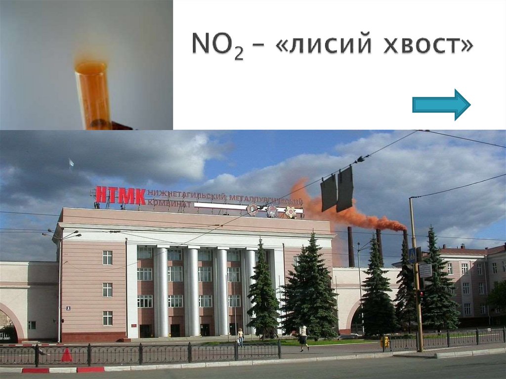 NO2 – «лисий хвост»