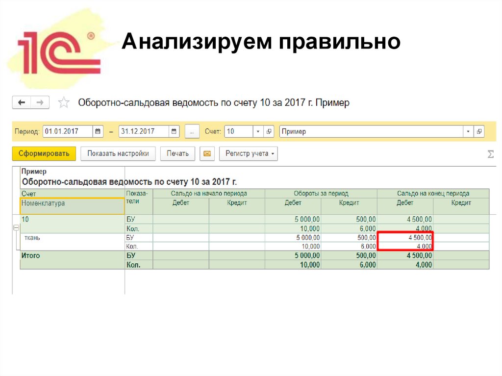 Анализируем правильно