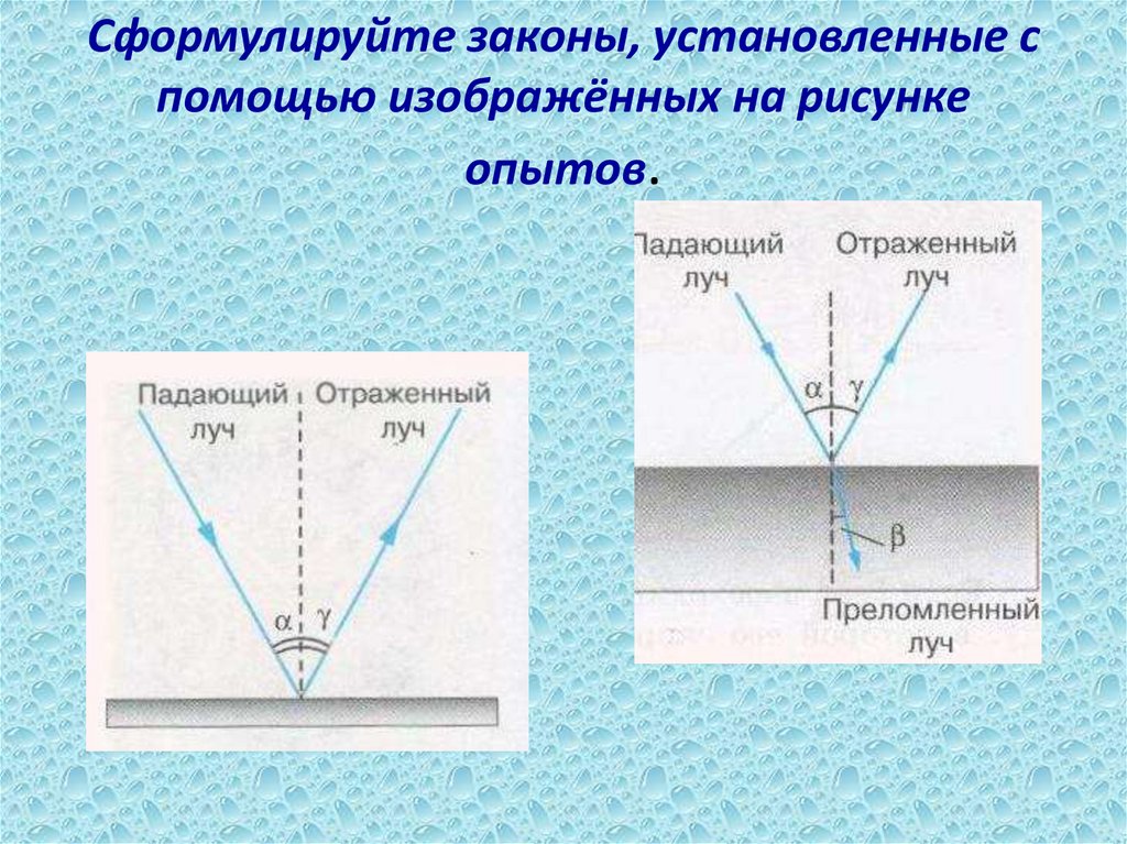 Сформулируйте. Изобразите с помощью луча силу 5 н.