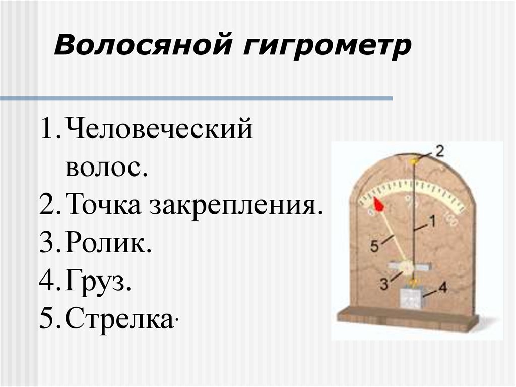 Волосяной гигрометр