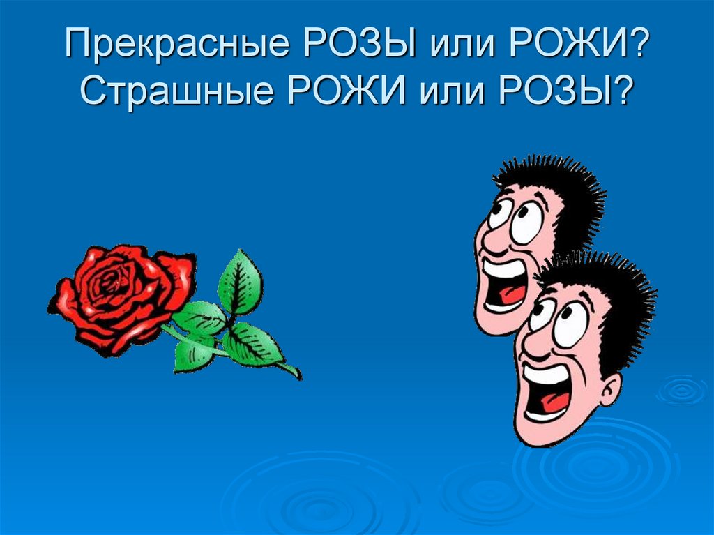 Прекрасные РОЗЫ или РОЖИ? Страшные РОЖИ или РОЗЫ?