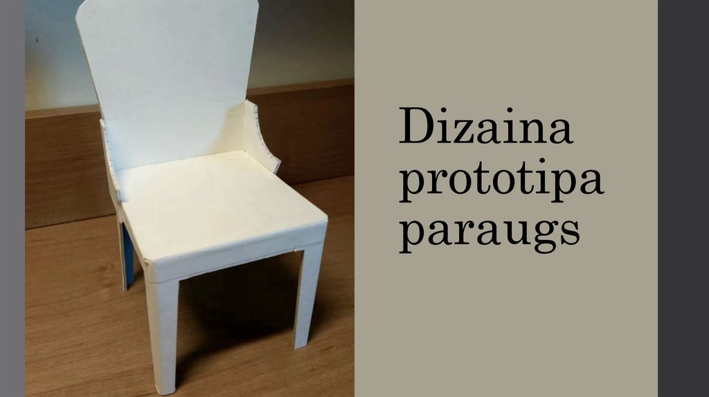 Dizaina prototipa paraugs 