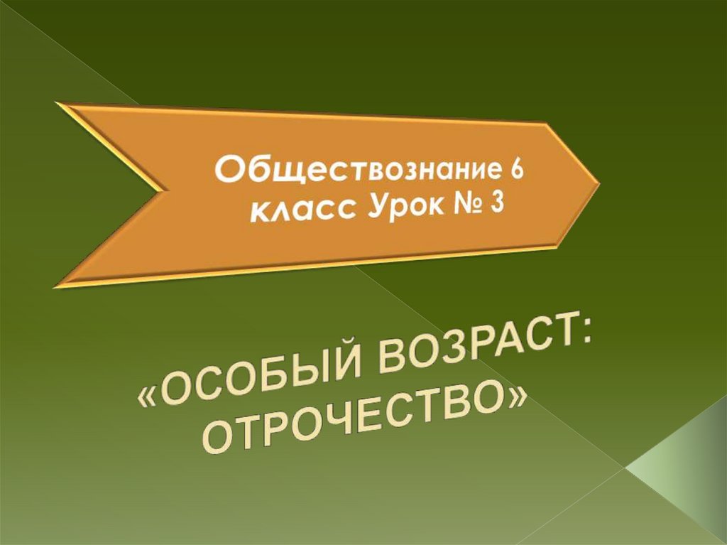 Обществознание 6 класс отрочество я такой.