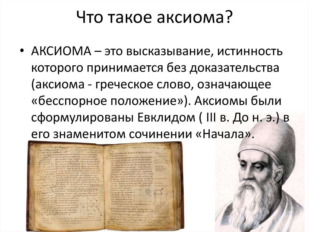 Что такое аксиома?