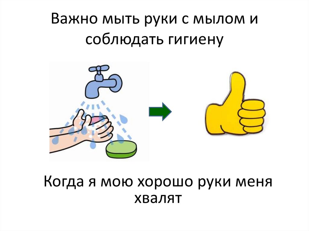 Важно мыть руки с мылом и соблюдать гигиену