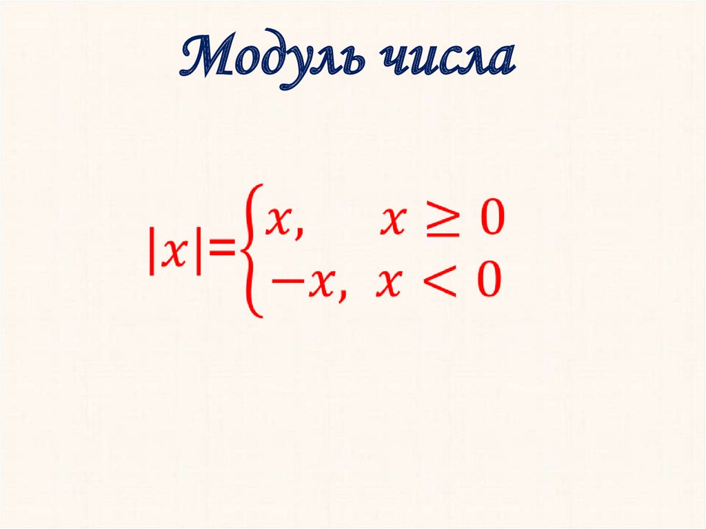 Модуль числа