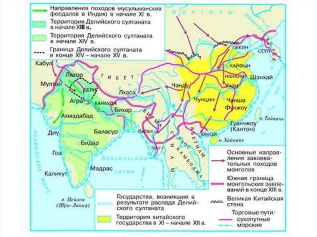 Средневековая азия китай индия япония