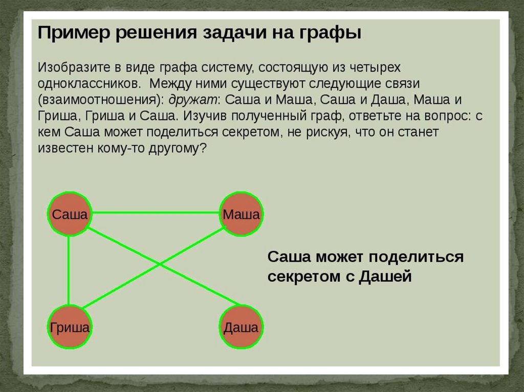 задачи на графы 7 класс вероятность и статистика