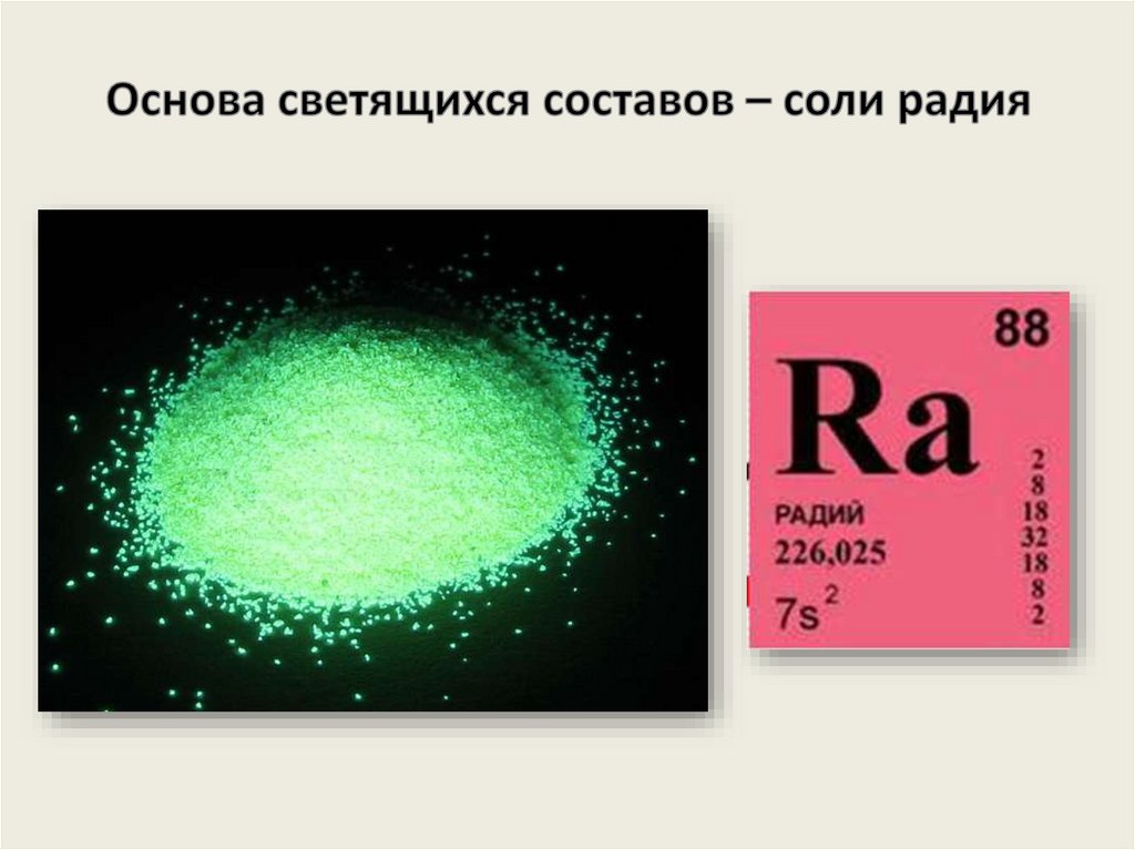 Радиоактивный радий 226 88