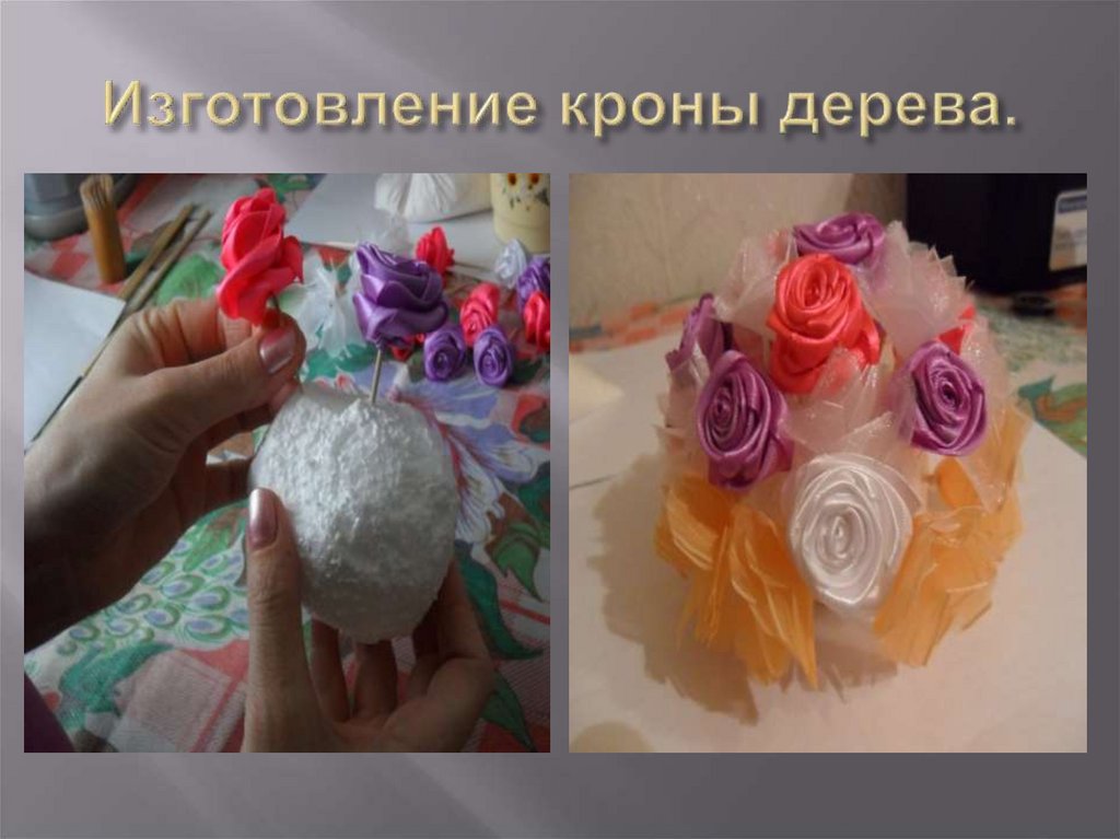 Изготовление кроны дерева.