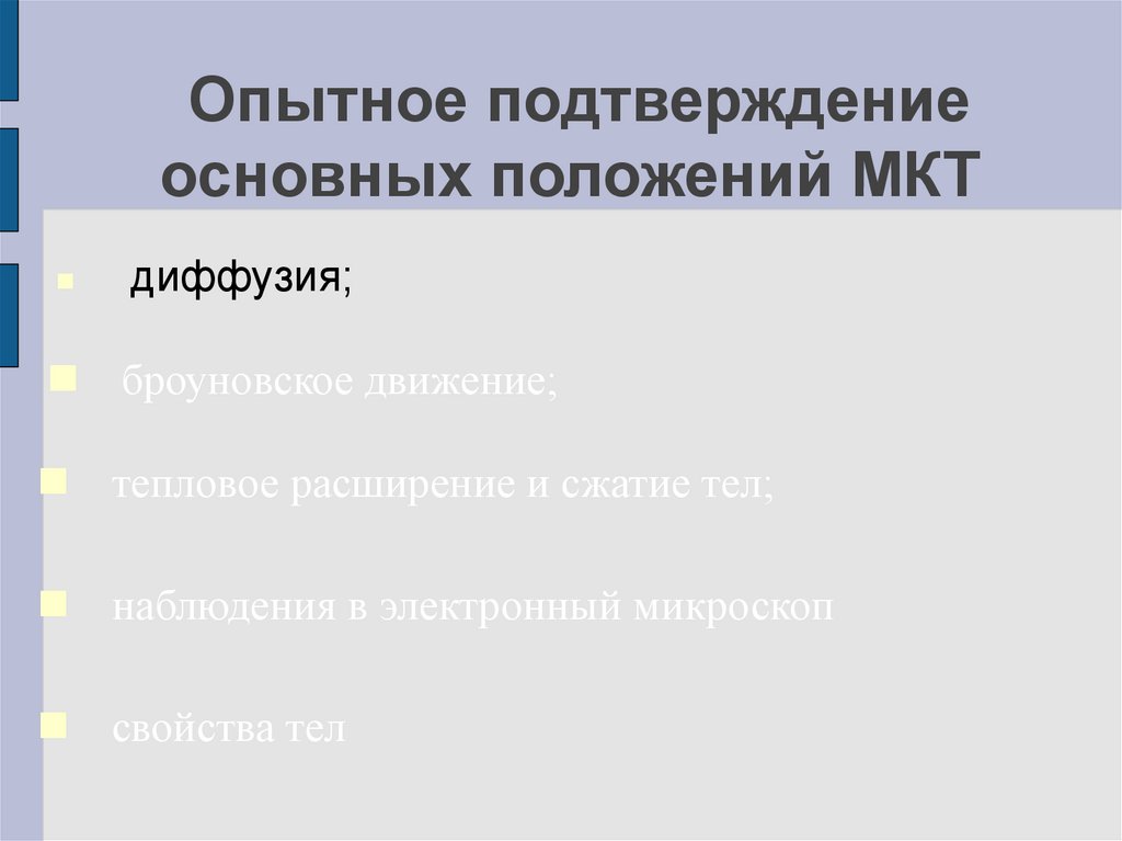 Опытное подтверждение молекул