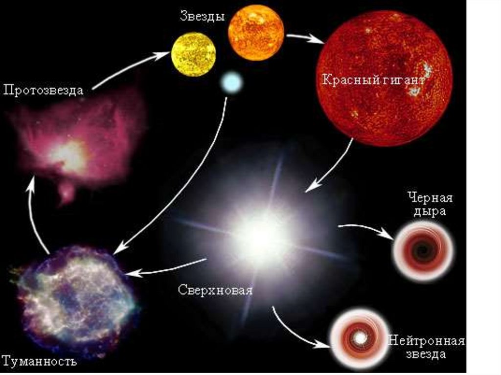 Происхождение и эволюция звезд презентация