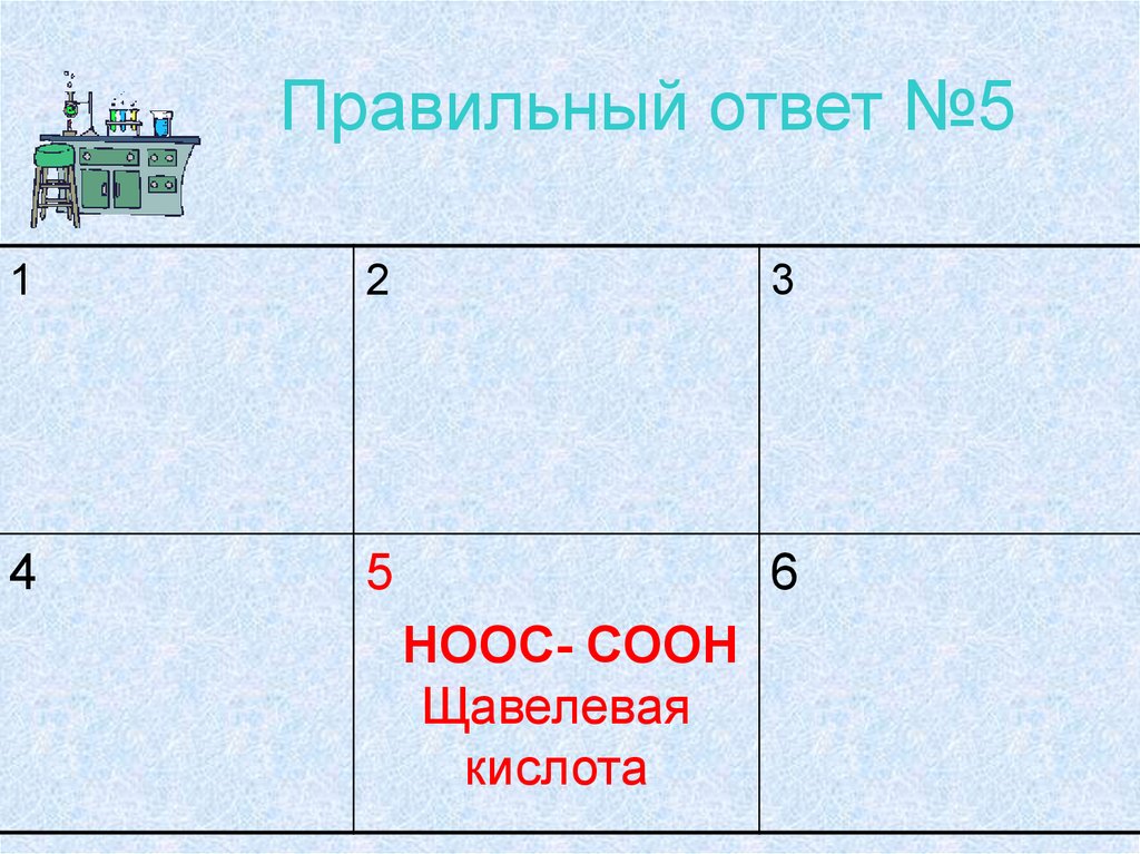 Правильный ответ №5