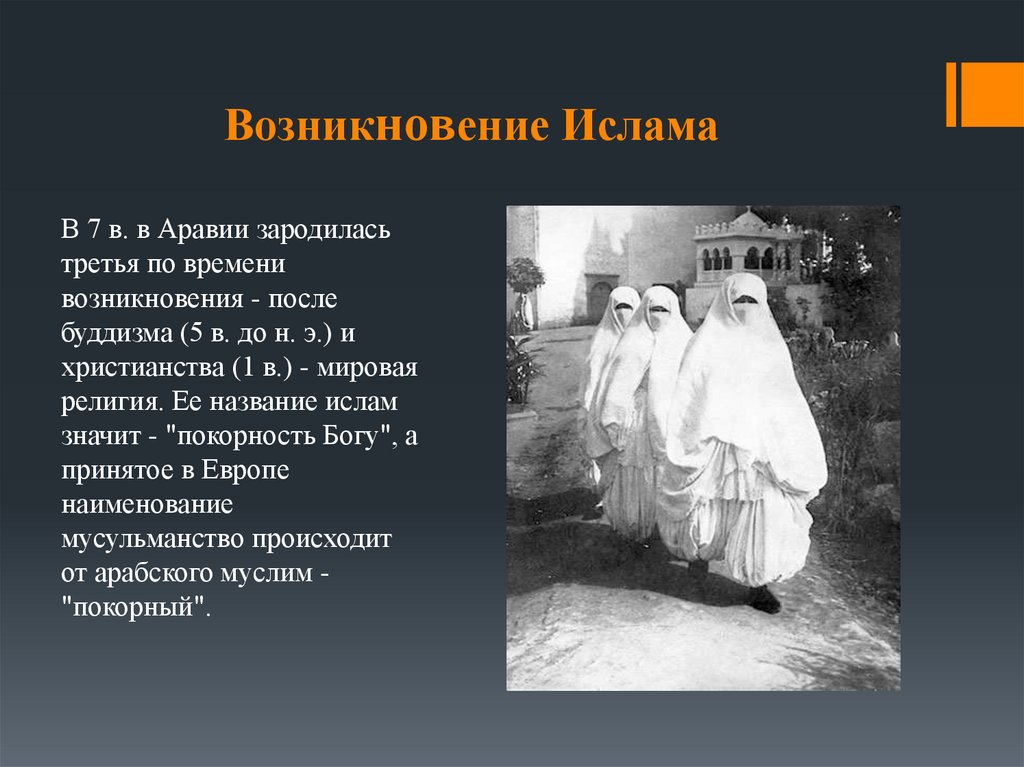 Возникновение Ислама