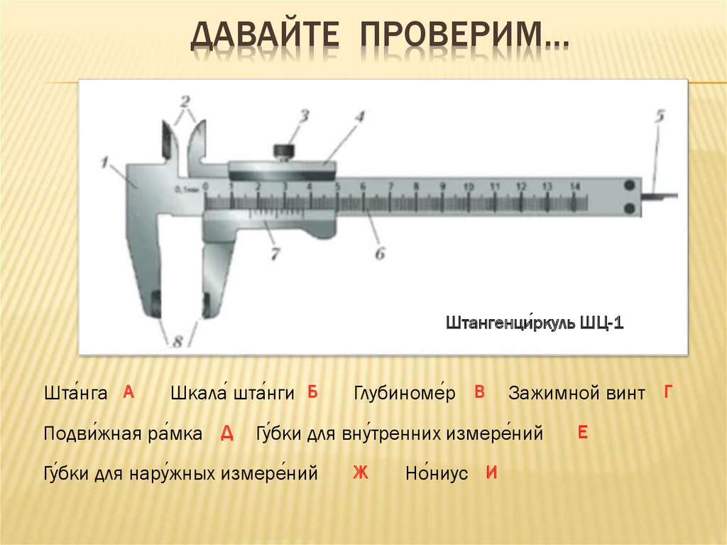 Как измерять штангенциркулем