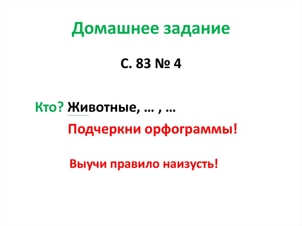 Домашнее задание