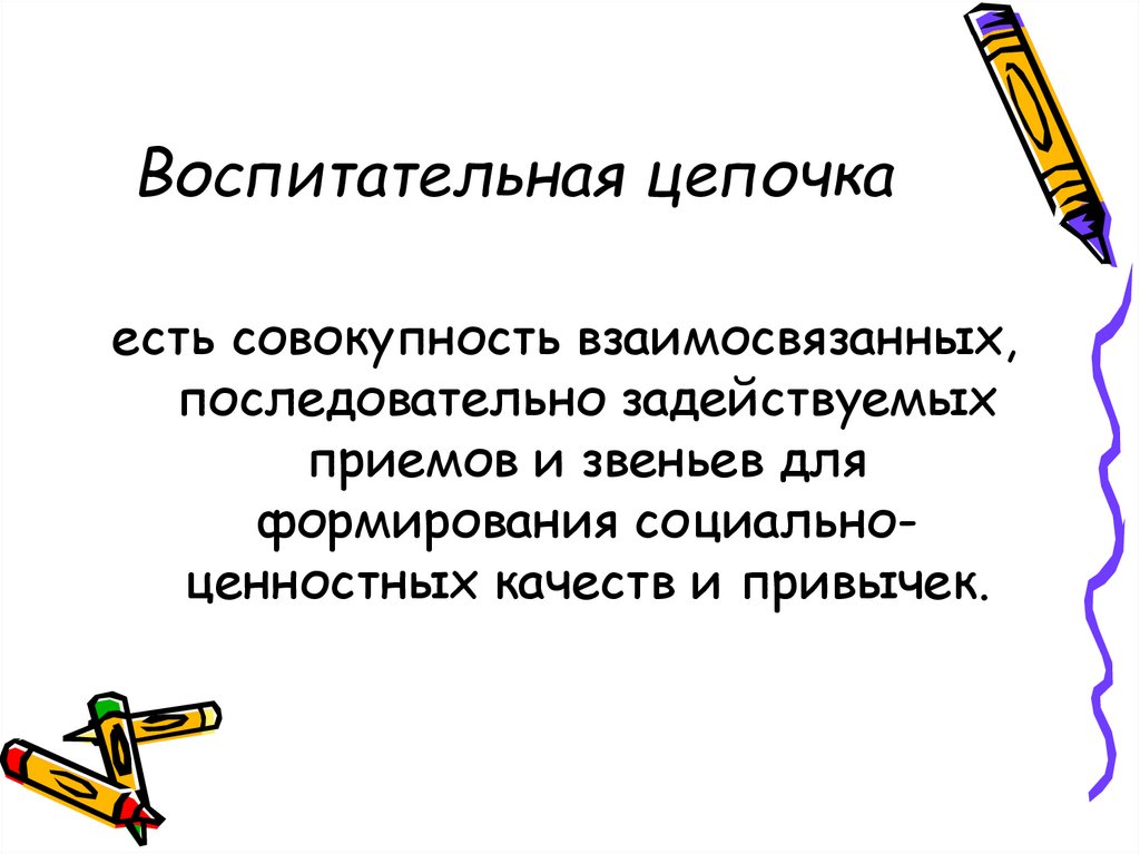 Воспитательная цепочка