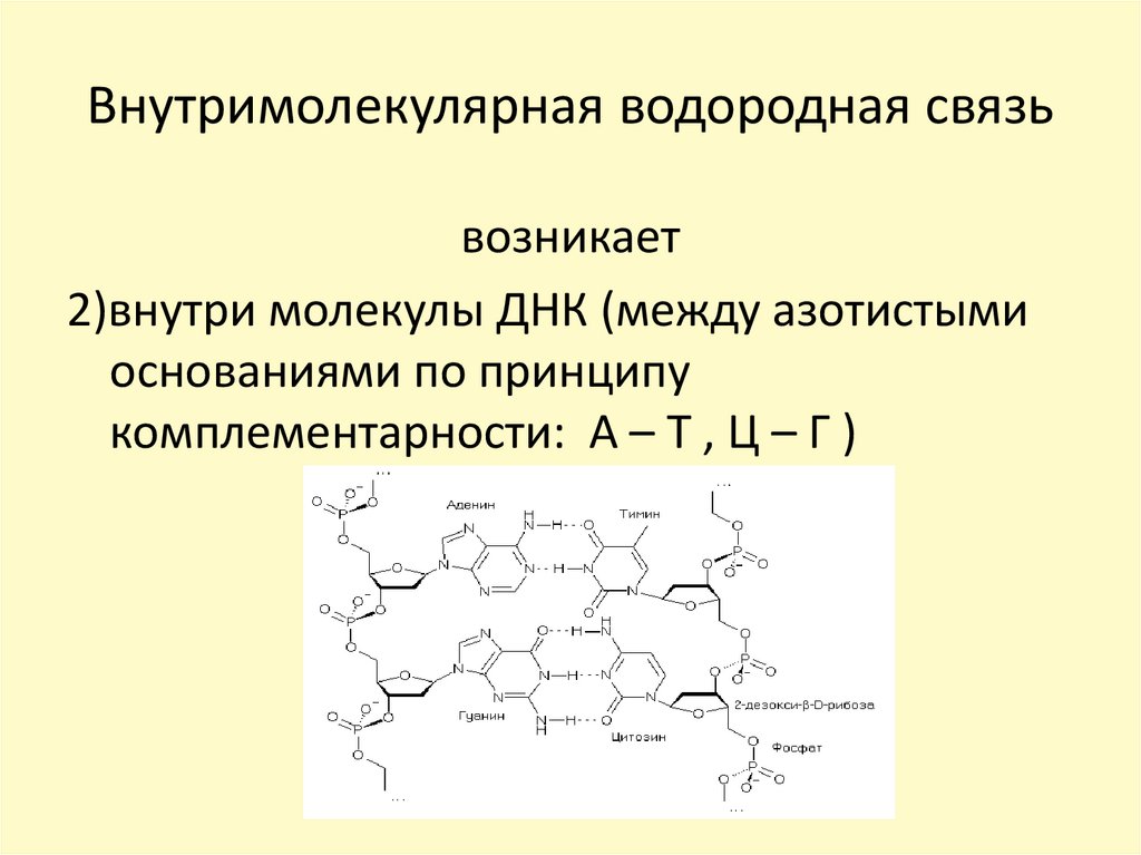 Водородная связь презентация