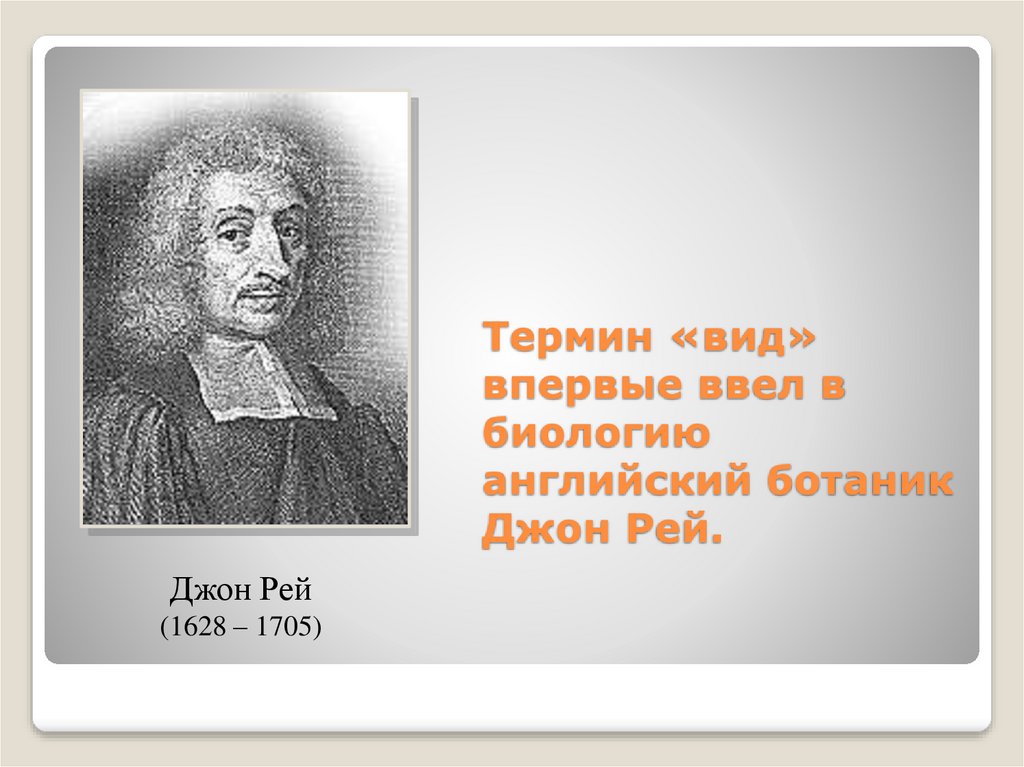 Впервые виду. Джон Рей вклад в биологию. Двойное название вида ввел а) Джон Рей.