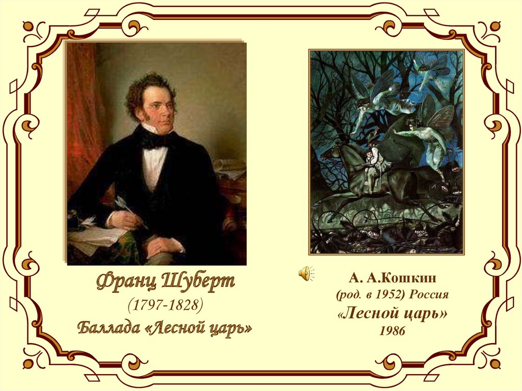 Франц Шуберт (1797-1828) Баллада «Лесной царь»