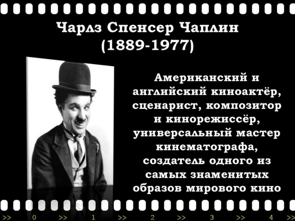 Чарлз Спенсер Чаплин (1889-1977)