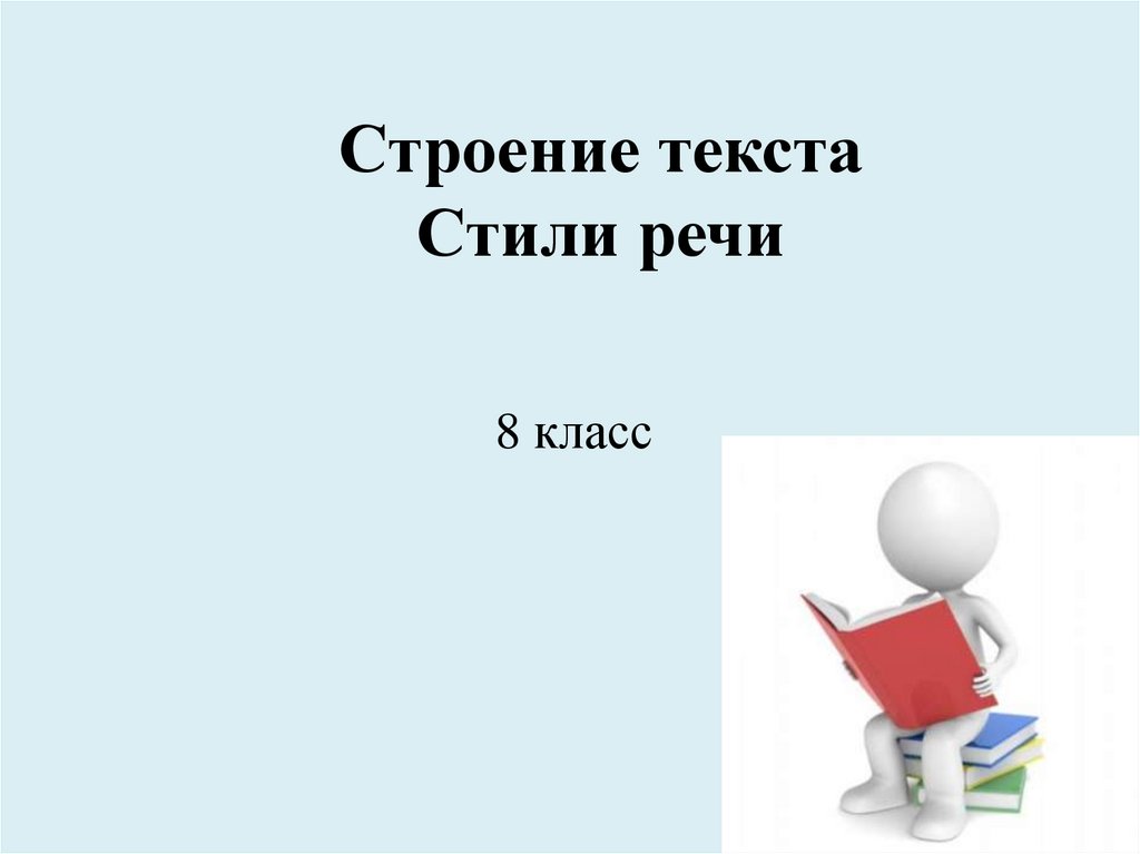 Презентация строение текста стили речи 8 класс