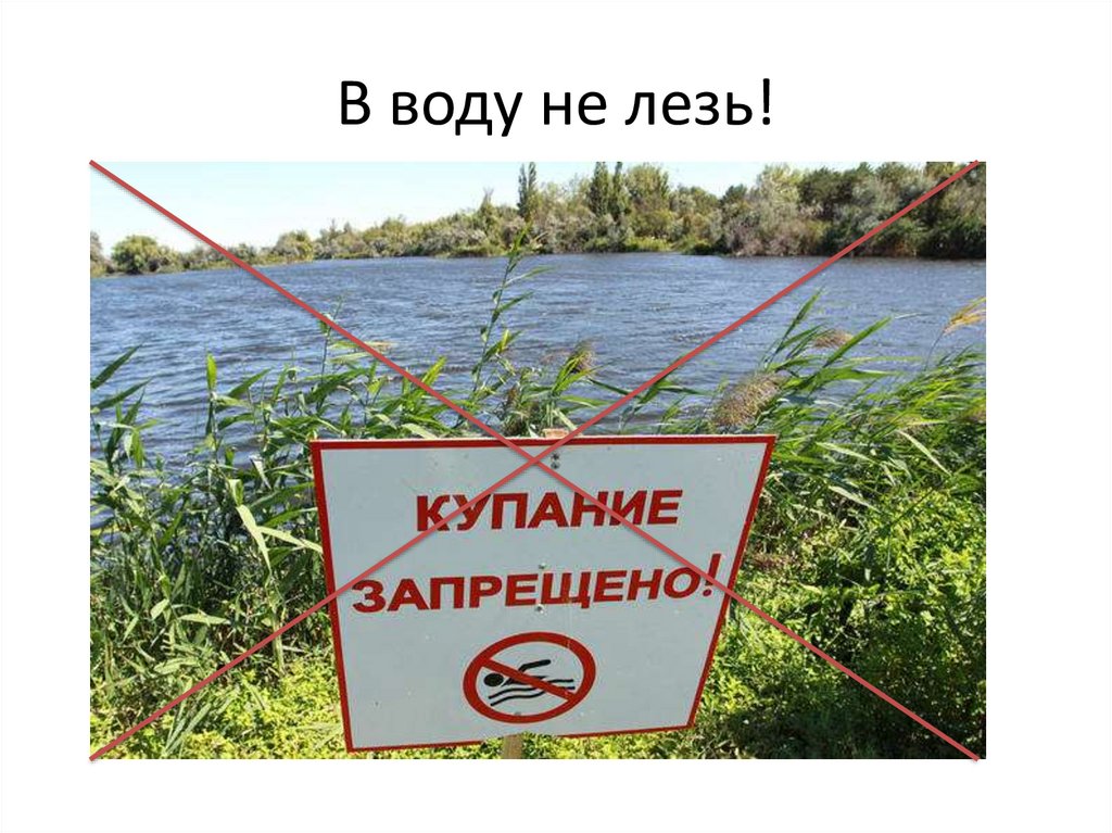 В воду не лезь!