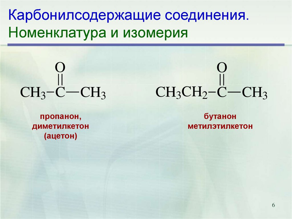 Номенклатура соединений