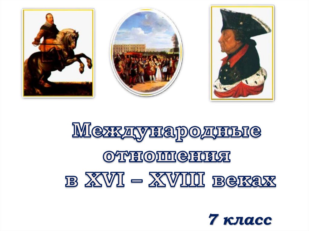 Международные отношения в конце 15 17 века 7 класс презентация