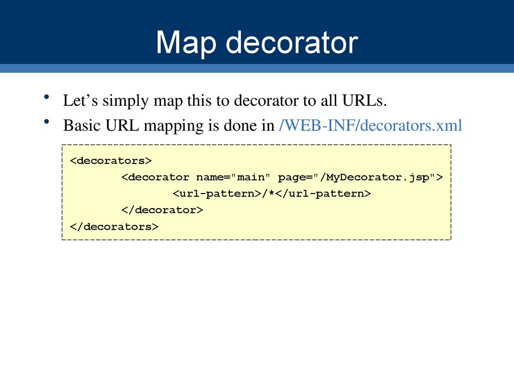 Map decorator