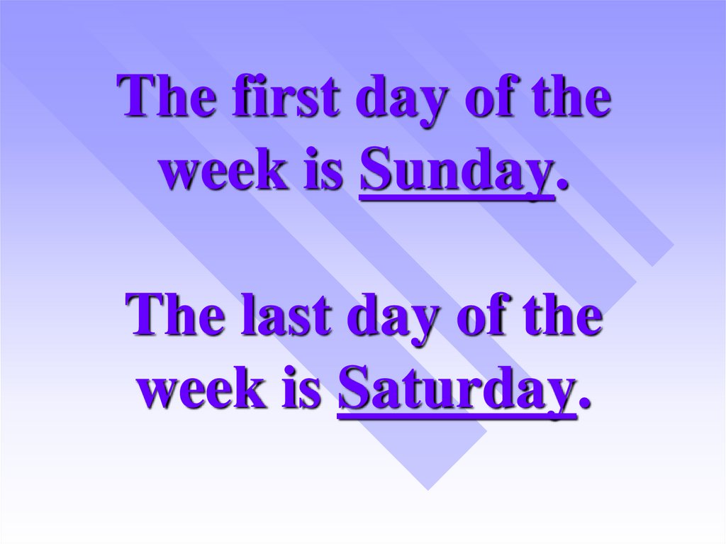 Is Sunday The First Day Of The Week In The United States