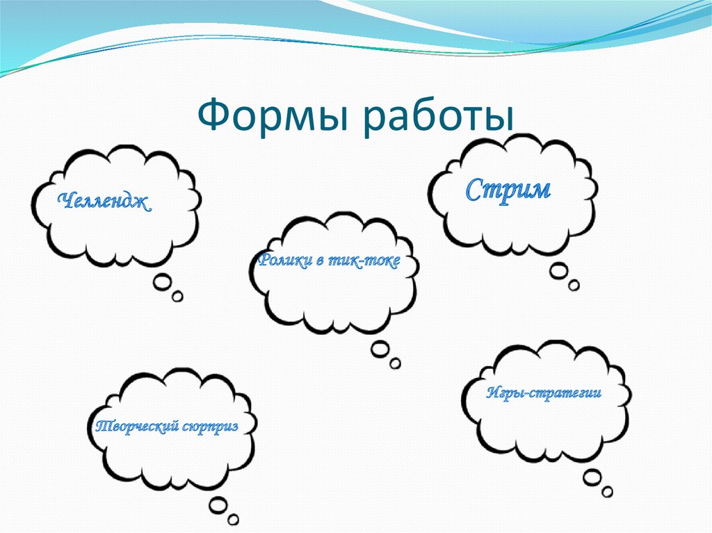 Формы работы