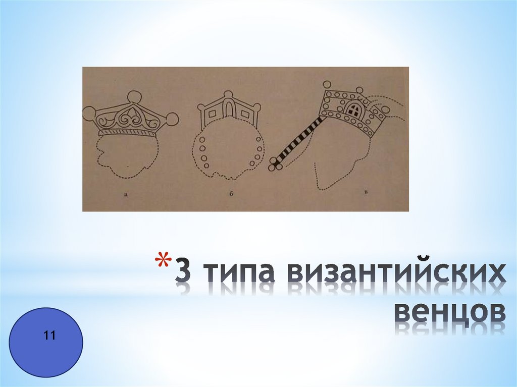 3 типа византийских венцов