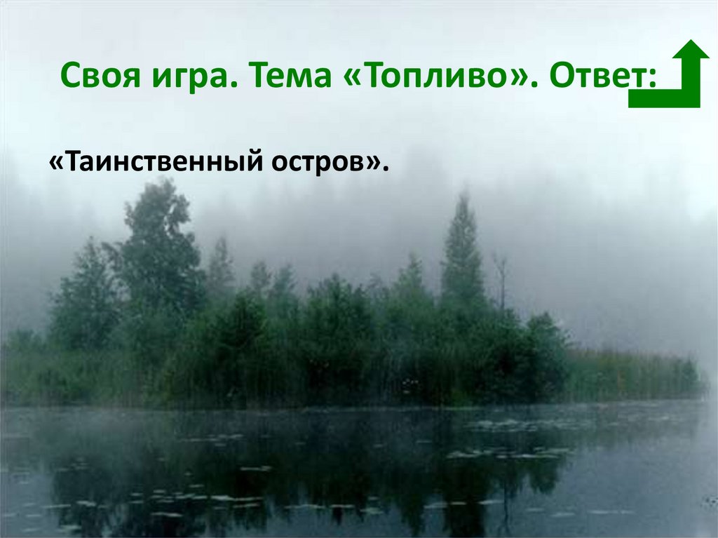 Своя игра. Тема «Топливо». Ответ: