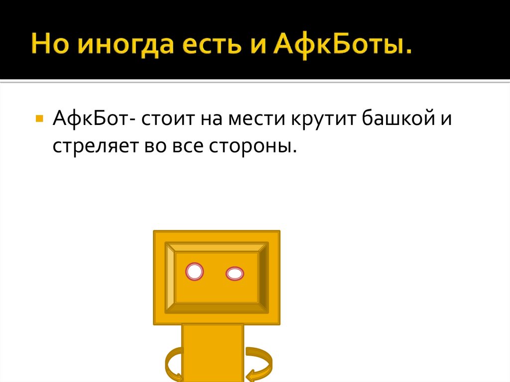 Но иногда есть и АфкБоты.