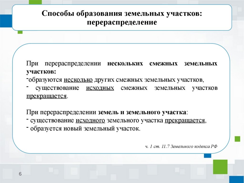 Правильность это определение. Способы образования земельных участков. Способ образования znхлор2.