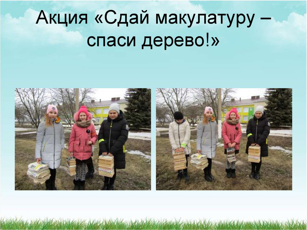 Акция «Сдай макулатуру – спаси дерево!»