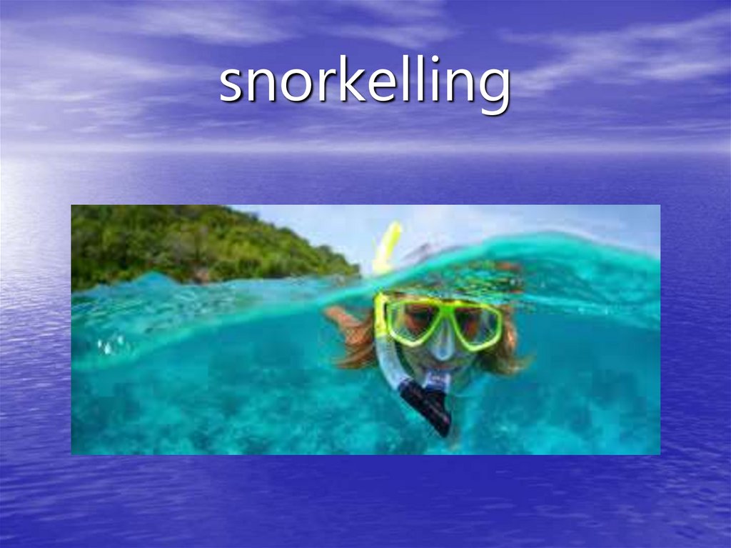 snorkelling