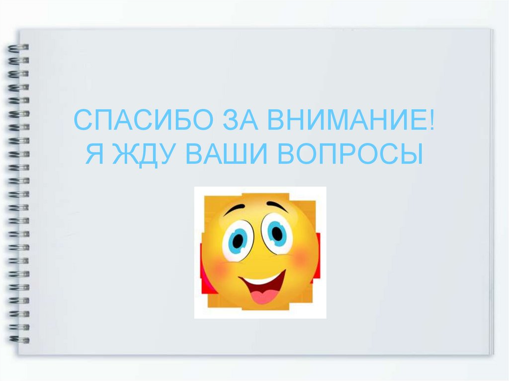 СПАСИБО ЗА ВНИМАНИЕ! Я ЖДУ ВАШИ ВОПРОСЫ