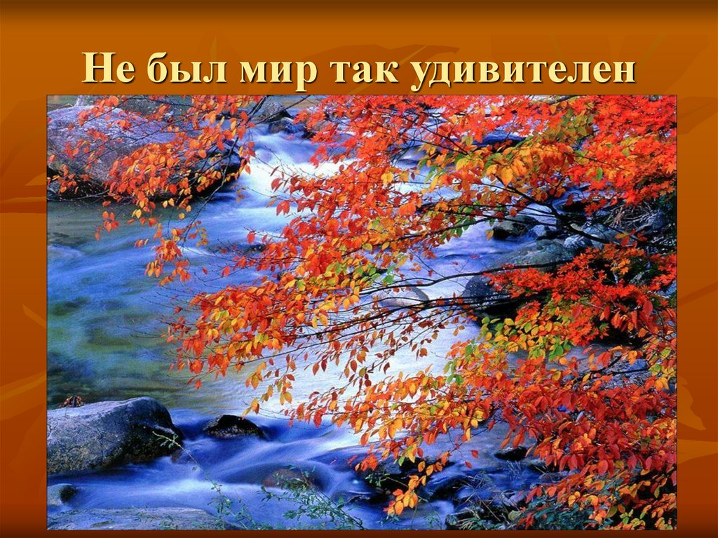 Не был мир так удивителен