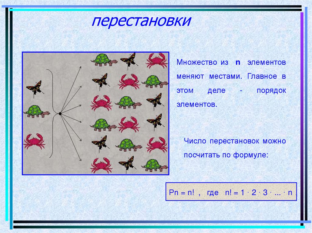 Презентация основные правила комбинаторики