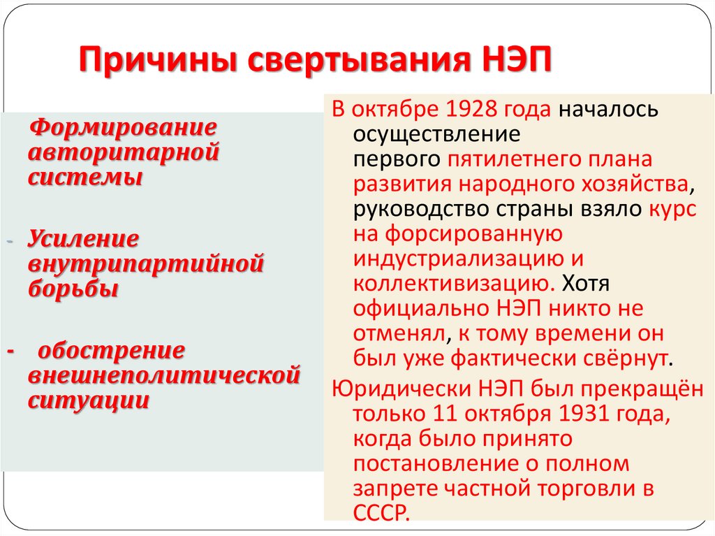 Новая экономическая политика нэп