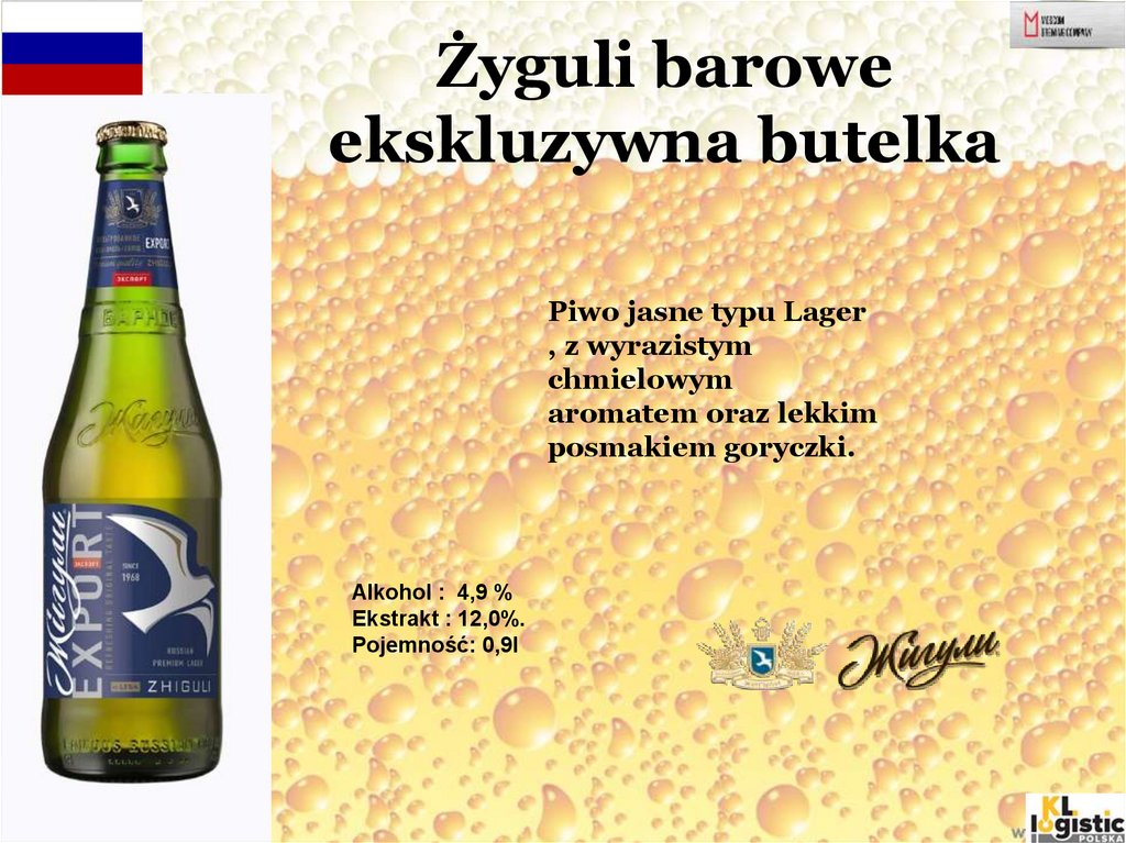 Żyguli barowe ekskluzywna butelka