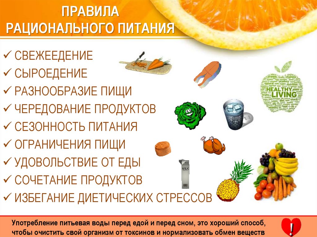 ПРАВИЛА РАЦИОНАЛЬНОГО ПИТАНИЯ