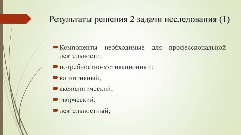 Результаты решения 2 задачи исследования (1)